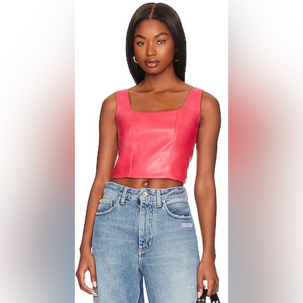 LBLC the Label Coral Crop Top